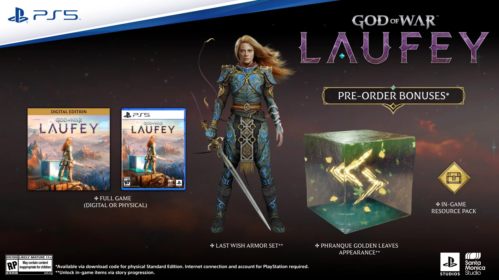 Edición estándar de God of War Laufey y sus incentivos por reserva